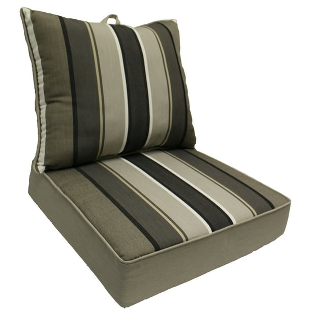 Better Homes and Gardens Linen Rev to Stripe Deep Seating Cushion Set