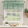 thumbnail image 2 of 2 Pack Valances for Window, Sage Green Short Curtains for Kitchen Bedroom Living Room, Vintage Modern Abstract Art Ombre Rod Pocket Small Window Treatment Valance Drapes 60 x 18 Inch, 2 of 8