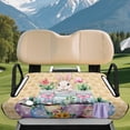 thumbnail image 3 of XYZCANDO Cute Easter Bunny Golf Cart Seat Cover | 4 Storage Pockets | Non-Slip Washable Universal Cover for 2-Seat Golf Carts, 3 of 8