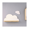 thumbnail image 3 of Estante de pared con forma de nube, estante de almacenamiento, decoración de madera, estante de madera plegable, 3 of 5