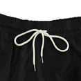 thumbnail image 2 of EOYWHK Golf Shorts with Pockets Elastic Waist Drawstring Mens Golf Shorts Soft Lightweight Breathable for Hiking Camping Travel Casual Wear Black, Size S, 2 of 7