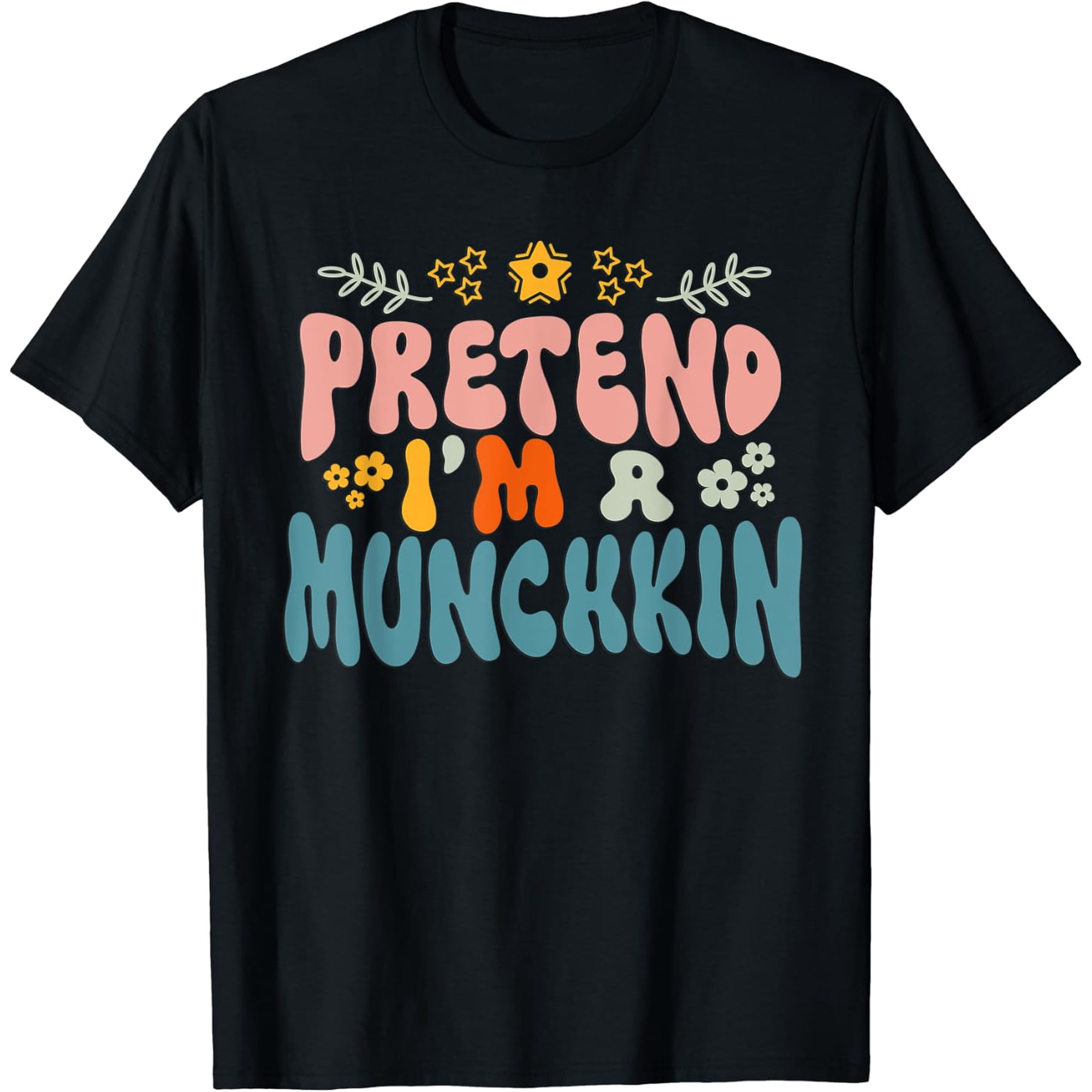 Pretend I Am A Munchkin Cat Halloween T Shirt Size S-5XL