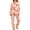 Pink, variant on FEIJIBA Pajamas for Women Set Fall Winter Thickened Warm Flannel Pajama Coral Fleece Long Sleeve Loungewear Cozy 2 Piece Women's Sleepwear Beige