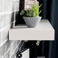 thumbnail image 3 of WELLAND 24 inch Mission Floating Shelves Wall Mounted Shelves Display Rack, 23 3/4"L x 9 1/4"D x 2"T, White, 3 of 5