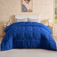 thumbnail image 5 of Aquzin Comforter Twin Size, All Season Quilted Down Alternative Duvet Insert with Corner Tabs, Machine Washable Microfiber Bedding, Navy, 5 of 8