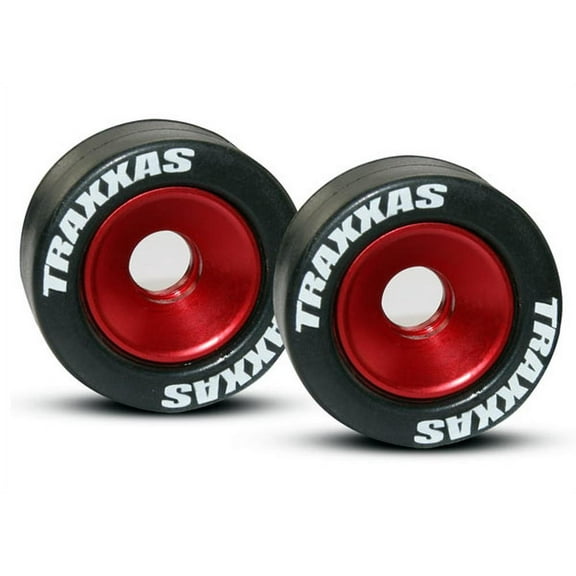 Alum. Wheels, Red (2) Rubber Tires:Revo, E-Revo