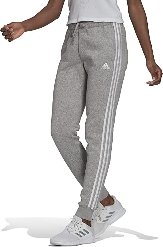 adidas Women's Essentials Fleece Tapered Cuff Pants - Walmart.com