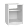 Mainstays Classic Open Shelf Nightstand, White