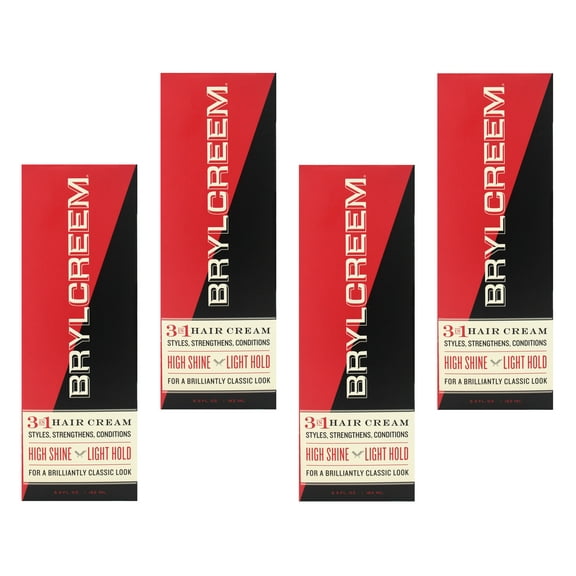 JB Williams Brylcreem Hair Groom & Dressing, Styling Cream, 5.5 oz, 4-Pack