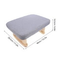 thumbnail image 2 of OULII Grey Wooden Step Stool Versatile Footrest for Home Use Yoga Desk Organizer 17.5 x 13.5 x 14.5 Inches, 2 of 6