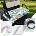 thumbnail image 5 of Golf Cart Seat Covers for 2 Seater, Colorful Leaf Soft Microfiber Cart Seat Towel Blanket, Summer Pastoral Spring Botanical Absorbent Breathable Non Slip Bench Seats Protector for Golf Course 51"x31", 5 of 9