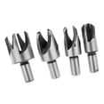 thumbnail image 2 of 4 Uds Carpintería de Acero Al Carbono, Carpintería, Garra de Corte, Juegos de Tadros, Herramientas de Corte para Carpintería DIY Macarena Taper Tipo de Garra Madera Plug Cutter Brocas de taladro, 2 of 7
