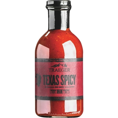 TRAEGER PELLET GRILLS LLC Texas Spicy BBQ Sauce, 16-oz. (Texas Best Barbecue Sauce)