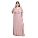 thumbnail image 1 of Vestido largo con abertura Roman Fashion / Tallas Extras, 2010 (Palo de rosa) rosa 38, 1 of 7