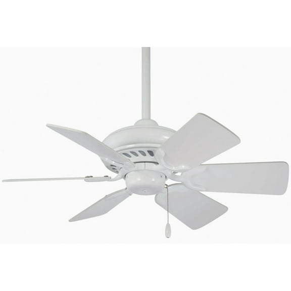 Ceiling Fan In Transitional Style 12.5 Inches Tall By 32 Inches Wide-White Finish-White Blade Color Minka Aire Fans F562-Wh