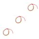 thumbnail image 1 of Qarigey de cuerda Joyería estética Pulseras boho para niñas adolescentes Naranja + Blanco Type1 NO1, 1 of 6