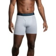 Fruit of the Loom Men's Breathable Cotton MicroMesh Boxer Briefs, 3