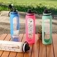 thumbnail image 3 of 32oz Large Protein Shaker Glass Bottle, Large Capacity Sports Water Bottle,High Temperature Resistant, Portable,Wide Mouth & Time Marker for Gym Workout Sports, 3 of 7
