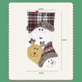 thumbnail image 2 of Christmas Stocking, Set Of 3 Santa, Snowman, Reindeer, Xmas Character Decorations & Party Accessory, 2 of 5