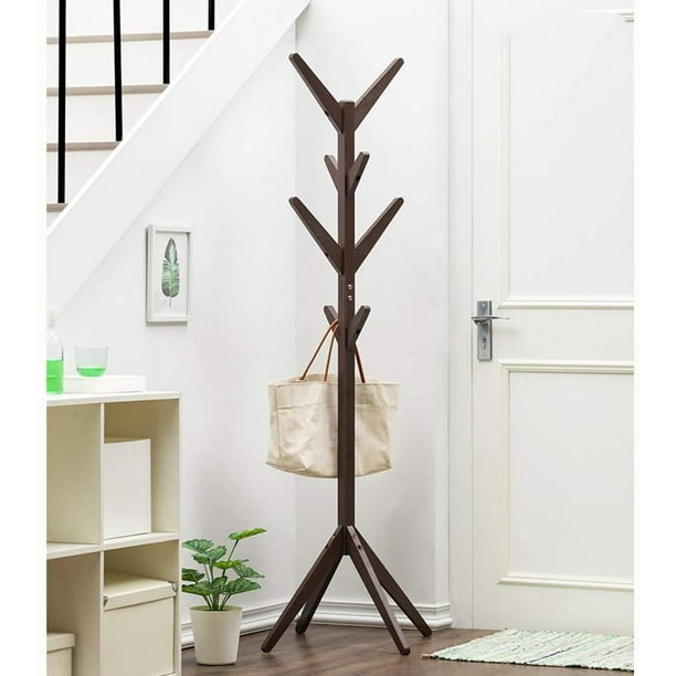 69 Entryway Coat Rack Free Standing Jacket Hat Tree Hanger Holder With 8 Hooks Tripod Base For Bedroom Office Hallway Com Standing Jacket Hat Tree Hanger Holder, Free Standing Coat Hanger
