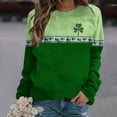 thumbnail image 2 of Clothing! Yajing Sweatshirt for Women St Patricks Day Shirt Women Lucky Shamrock St Patrick Sweatshirts Crewneck Oversized Long Sleeve Shirts M Green, 2 of 5