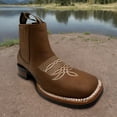 thumbnail image 7 of The Western Shops Men's Genuine Leather, Square Toe, Short Ankle, Cowboy Boot, 7 of 7