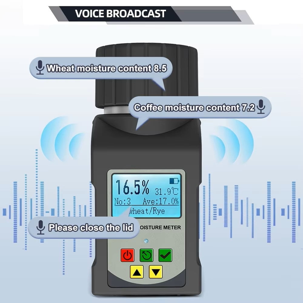 Digital Grain Moisture Meter Humidity Tester For 25 Kinds Grains Corn Coffee Wheat Seeds Hygrometer Moisture Analyze ,Precision Tool
