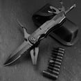 thumbnail image 2 of Multifunctional knife pliers portable multi-purpose folding pliers combination Swiss army knife knife outdoor tool pliers set (black), 2 of 7