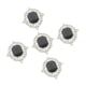 thumbnail image 5 of 5 Piezas Acrílico Rhinestone Botones Espalda Plana para Artesanías de Bricolaje Negro, 5 of 5