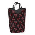 thumbnail image 2 of Picia Red Snake Laundry Basket With Handles Laundry Hamper Toys Storage Organizer Foldable Bucket Washing Bin Dirty Clothes Bag For Home Bathroom Bedroom Dorm, 2 of 6