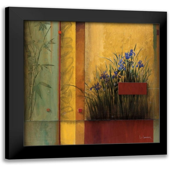 Li-Leger, Don 12x12 Black Modern Framed Museum Art Print Titled - Terrazzo Garden