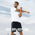 thumbnail image 6 of NORTHYARD Men's Workout Shirts Running Athletic Short Sleeve T-shirts White L, 6 of 7