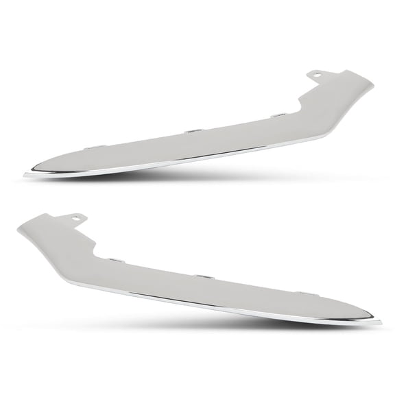 Front Bumper Chrome Trim Molding Pair Left Right Fit for Mercedes W212 E350 2014-2016