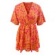 thumbnail image 4 of Moda mujer Casual Sexy vestidos estampados verano sin mangas Poackets Mini vestido Fridja  bnh5870, 4 of 5
