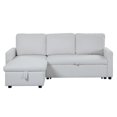 thumbnail image 2 of ACME Hiltons Sleeper Sectional Sofa with Storage in Beige Fabric, 2 of 7