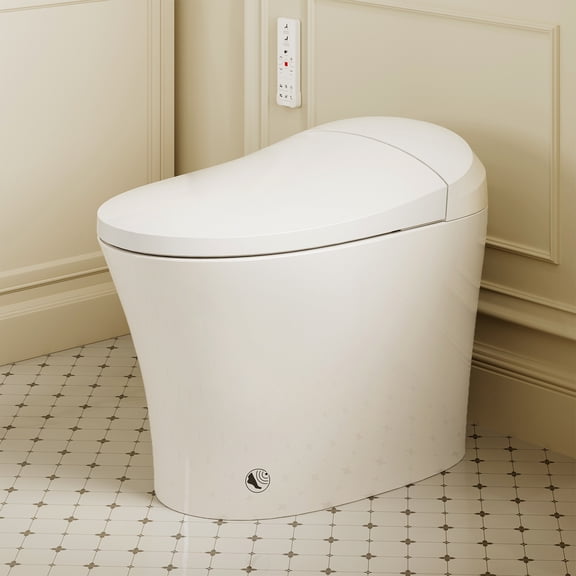 HOROW T16 Smart Toilet with Heated Bidet, Tankless Dual Flush 1.0/1.27 GPF, Instant Warm Water, Pre-Wet, 12" Rough-In