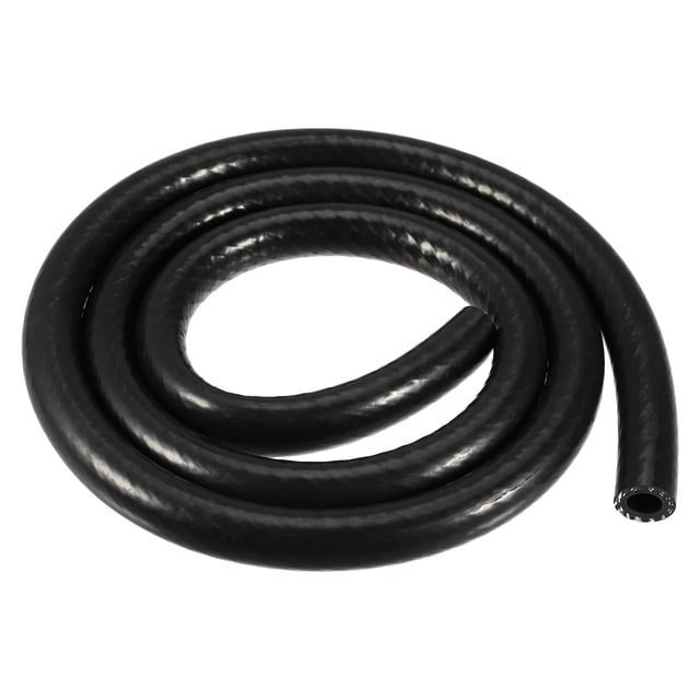 Coche Silicona Vacío Tubería Manguera LíneaNegro ID 12 mm 4.92 Pies Longitud