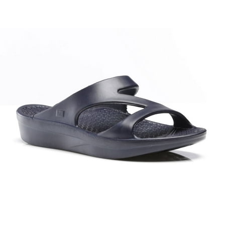 

Telic Z-Strap Sandal - Comfort Slides with Orthotic Grade Arch Support - Deep Ocean - Womens 7