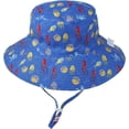 thumbnail image 6 of CoCopeaunts Wide Brim Bucket Hat for Kids Spring Summer Outdoor Sun Protection Headwear Baby Boy Windproof Rope Fisherman Hat, 6 of 8