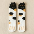thumbnail image 2 of Audhol Socks For Women Fuzzy Cat Socks Fluffy Cozy Slipper Socks Winter Sleeping Socks With Cat Pattern For Women Girls Gifts Fuzzy Socks D One Size, 2 of 2