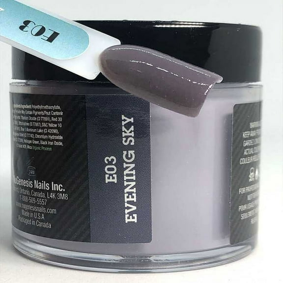 NUGENESIS Manicure Nail Dipping Color Powder 1.5oz/jar - E03 Evening Sky