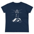 thumbnail image 5 of Women's Cotton T-Shirt with Lighthouse Design, Original Artwork Modern and Stylish, 5 of 5