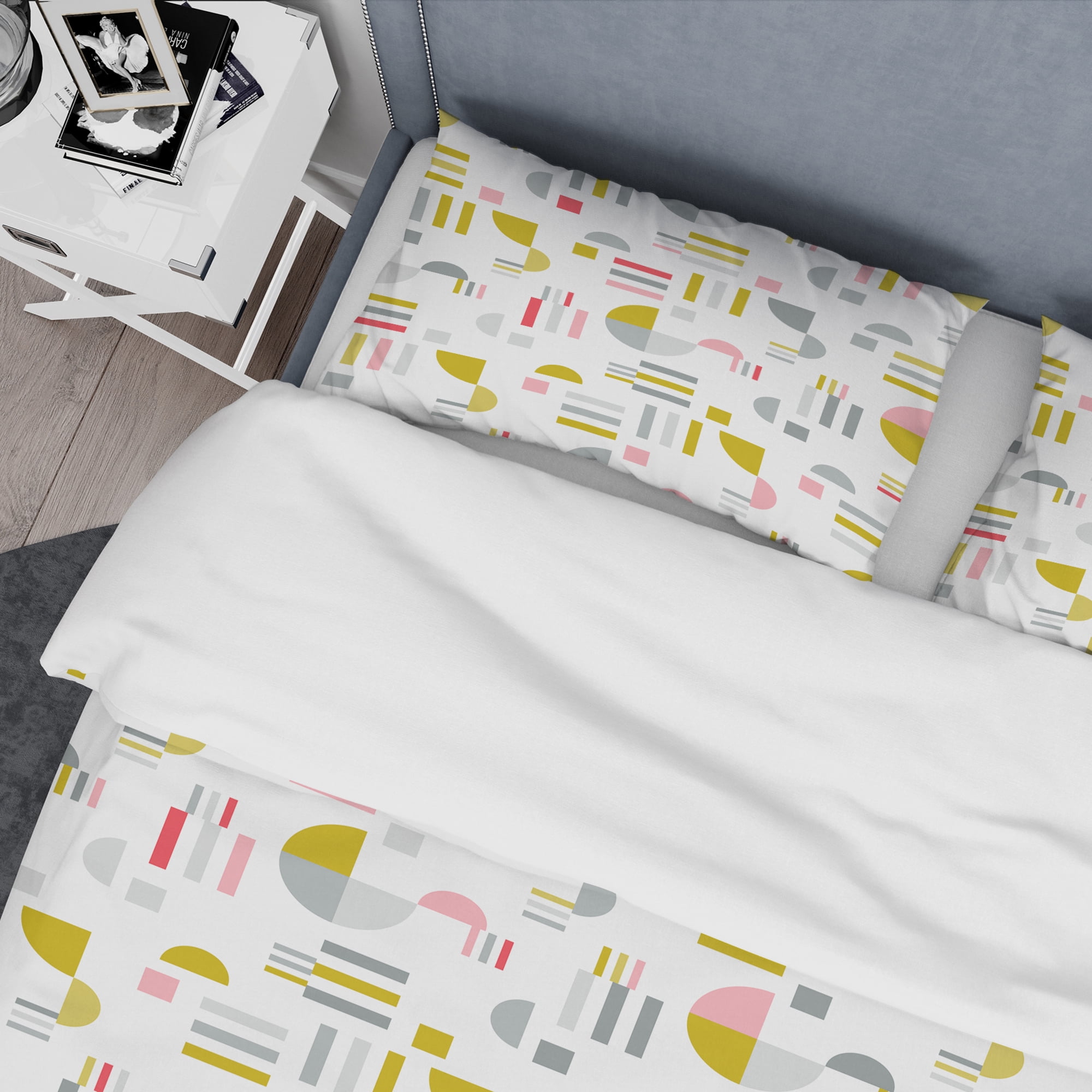 Designart 'Retro Abstract Design XVI' Mid-Century Modern Duvet Cover Set