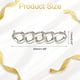 thumbnail image 2 of 2 Pcs Encanto para Agujetas para Zapatillas, Broches Decorativos para Agujetas para Zapatos Casual de Mujeres, Plata (Cinco Anillos), 2 of 7