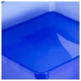 thumbnail image 4 of Storex Project Box for 12 x 12 Scrapbooking Paper, Transparent Blue, 5-Pack, 4 of 11