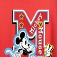 thumbnail image 2 of Disney - Mickey Mouse - Stitched Patches for Teammates - Women's Short Sleeve Graphic T-Shirt, 2 of 5