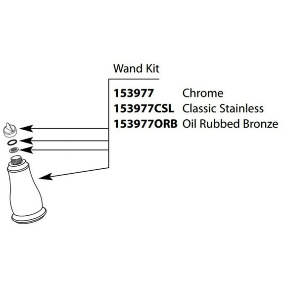 Moen 153977 Wand For Kitchen Faucets - Chrome