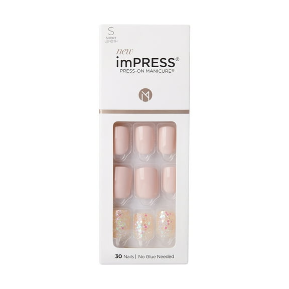 KISS imPRESS Press-on Manicure Fake Nails, ‘Dorothy’, 30 Count