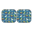 thumbnail image 7 of Naloa Dinosaur on the Beach Vacation 2 Piece Foldable Car Sun Shades, Car Windshield Sunshade, Front Window Sunshade for Car, Truck, SUV - Large, 7 of 7