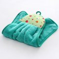 thumbnail image 1 of Toalla de mano absorbente para colgar en el baño, para cocina, artículos de limpieza del hogar, de vellón de coral, toalla quita aceite, paño de cocina para el hogar., 1 of 6